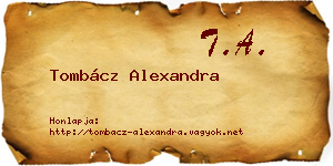 Tombácz Alexandra névjegykártya
