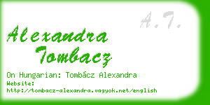 alexandra tombacz business card