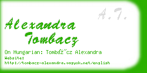 alexandra tombacz business card